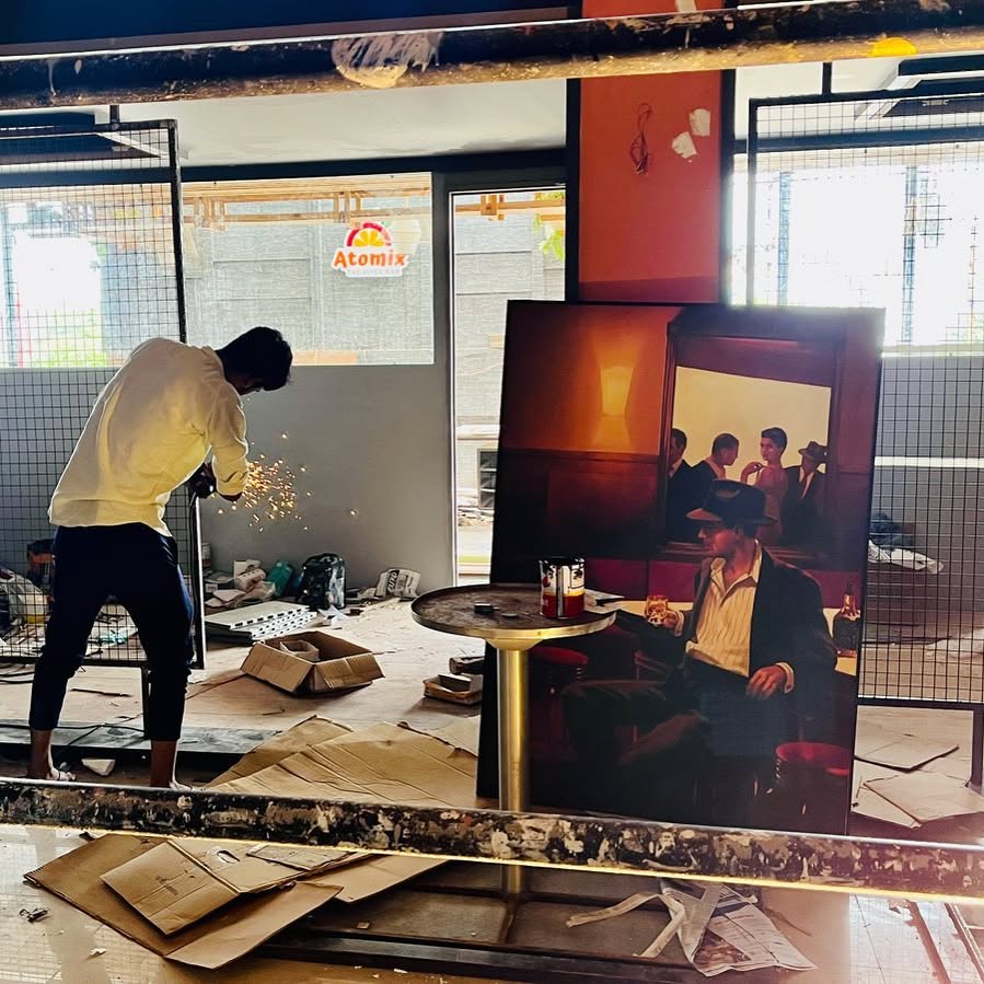 City Symphony — Bar & Restaurant — Interiors, Bangalore, India, 2023. MERAKI_Studio, Nanded.