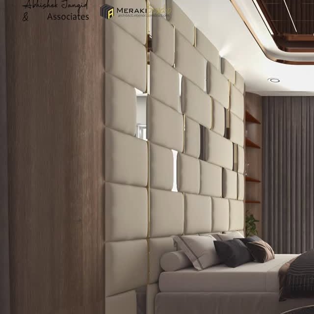 Master Bedroom — Luxuriously Resolved — Interiors, India, 2025. MERAKI_Studio, Nanded.