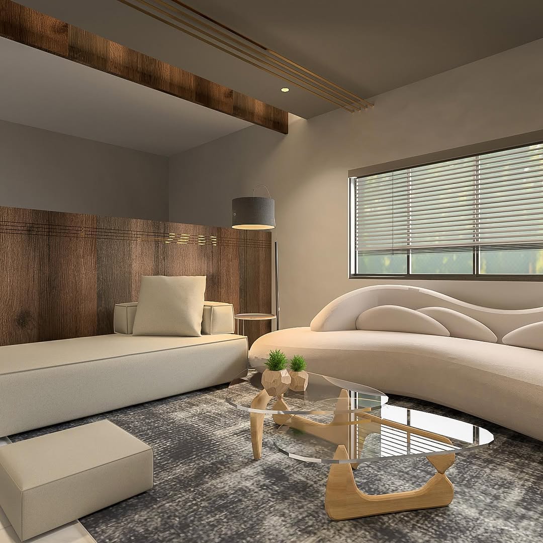Minimalist Living Room — Interiors, Jaipur, India, 2023. MERAKI_Studio, Nanded.
