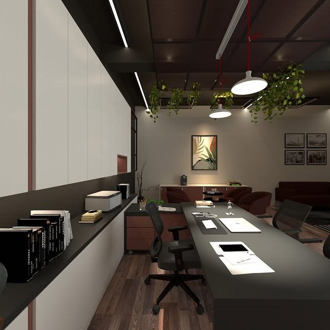 Office — Industrial Loft — Interiors, Jaipur, India, 2023. MERAKI_Studio, Nanded.