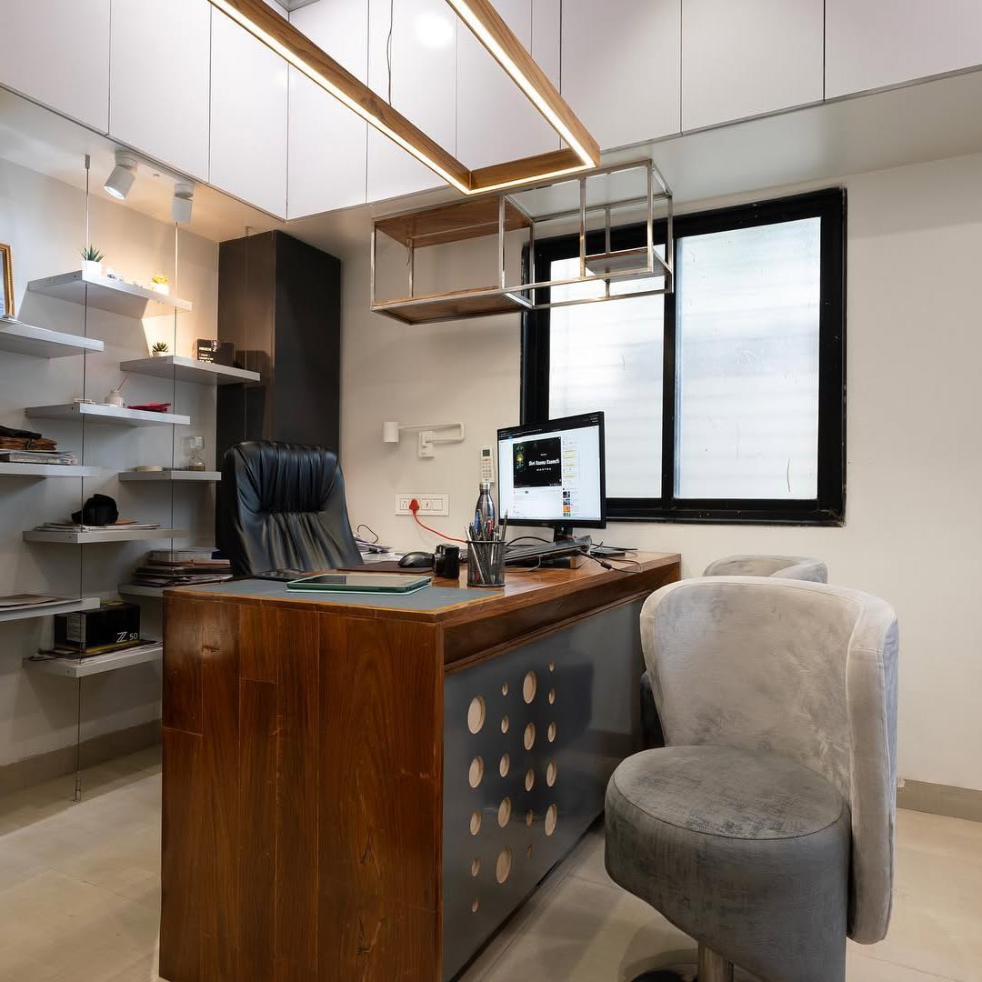 Office — Industrial Loft — Interiors, Jaipur, India, 2023. MERAKI_Studio, Nanded.